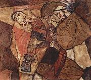 Egon Schiele Agony oil painting